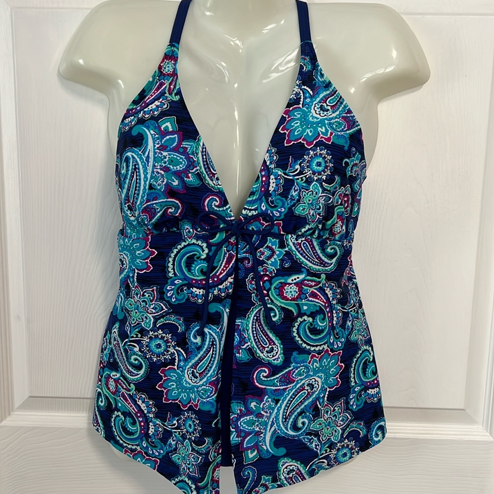 Tankini Size 14 Floral Parsley Print by Sweet Escape